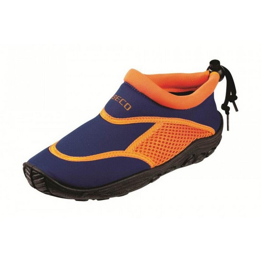 BECO Childrens/Kids Sealife Water Shoes (Blue/Orange)