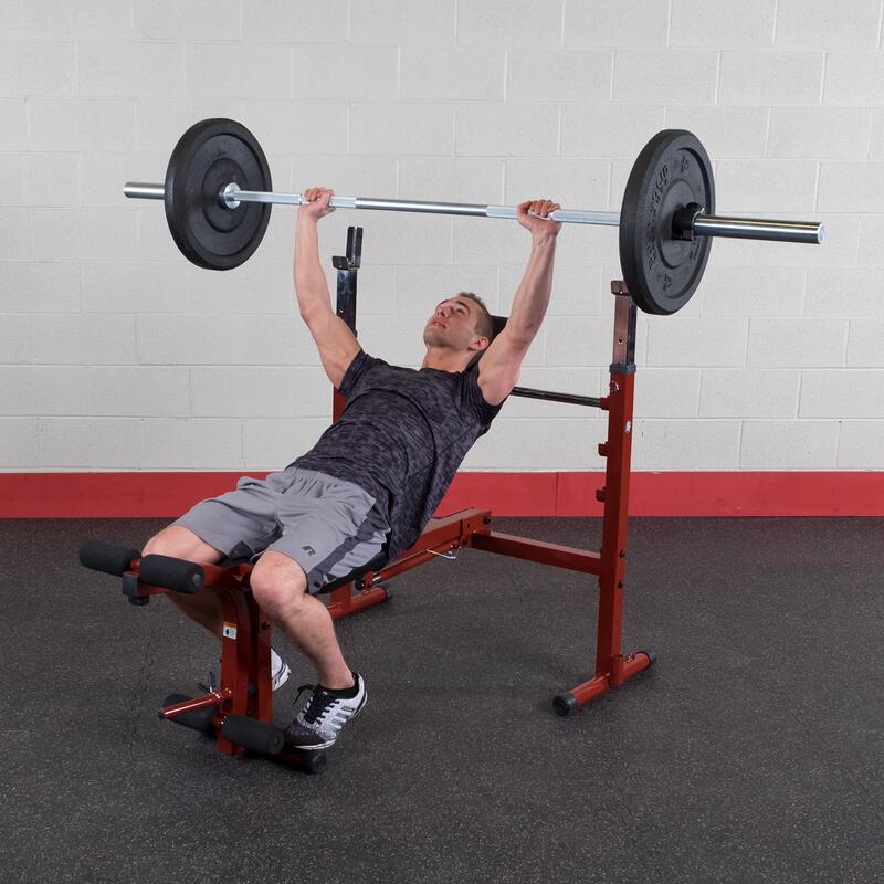 Banc d'haltères - Pliable - BFOB10 - avec Leg trainer