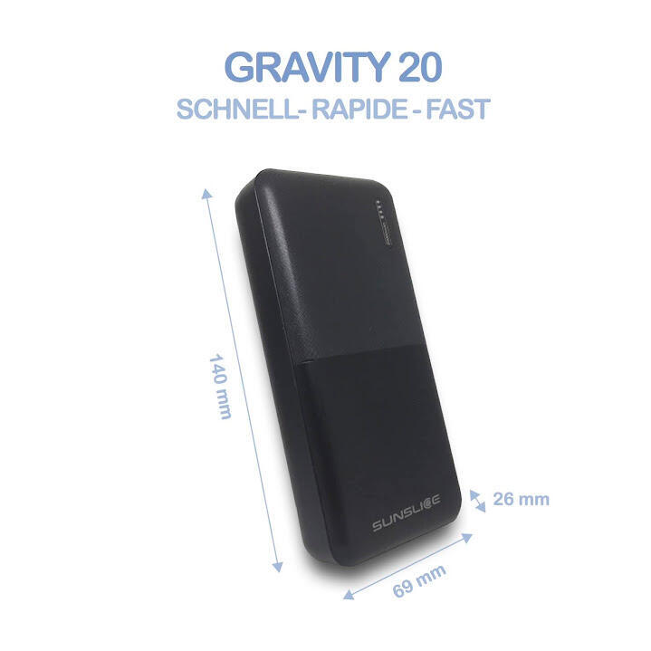 Powerbank 20000mAh Gravity 20