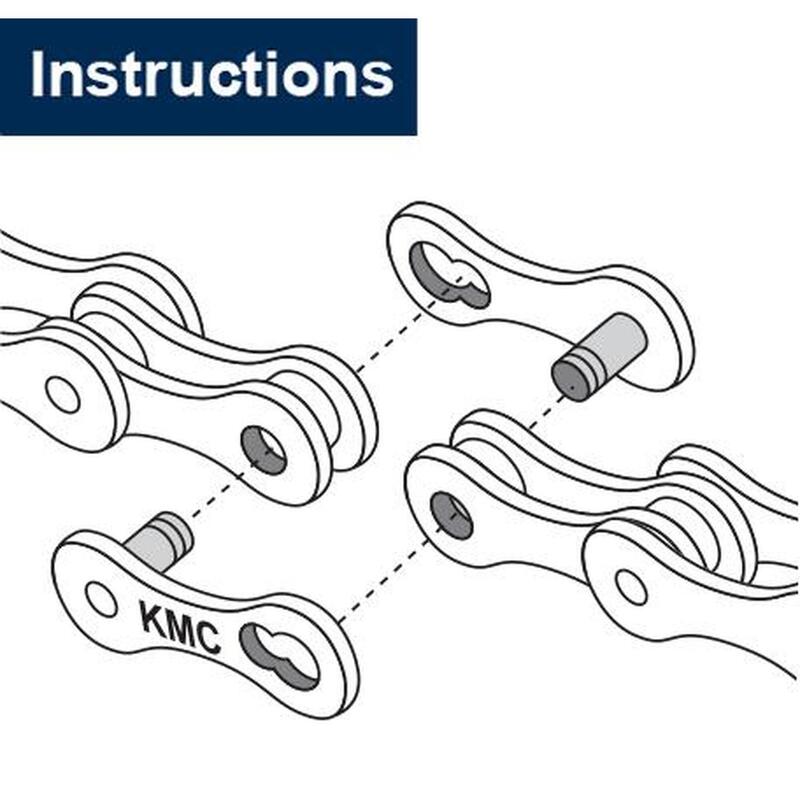 Enganche cadena (2 ud) kmc 7,3m 6/7/8v