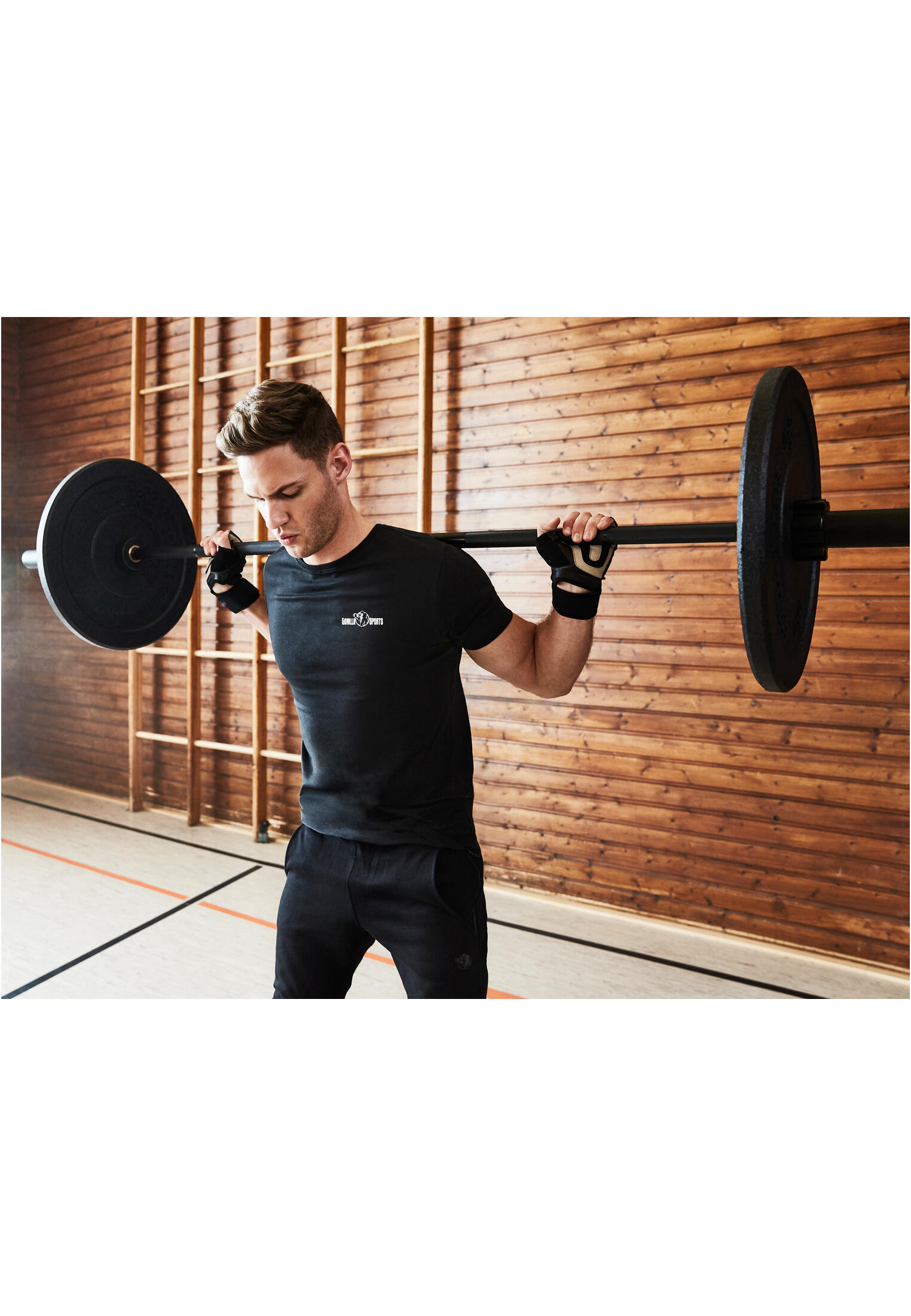 - Fitness Handschoenen - Leer - met polsbandage - L 3/6