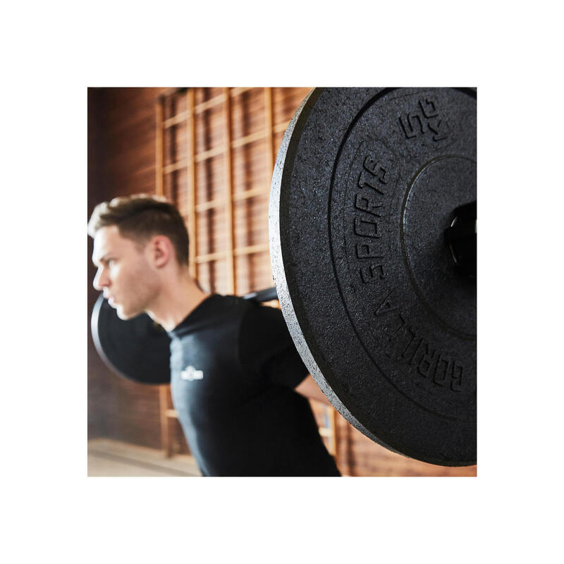 Disc Bumper de cauciuc 10 KG Negru