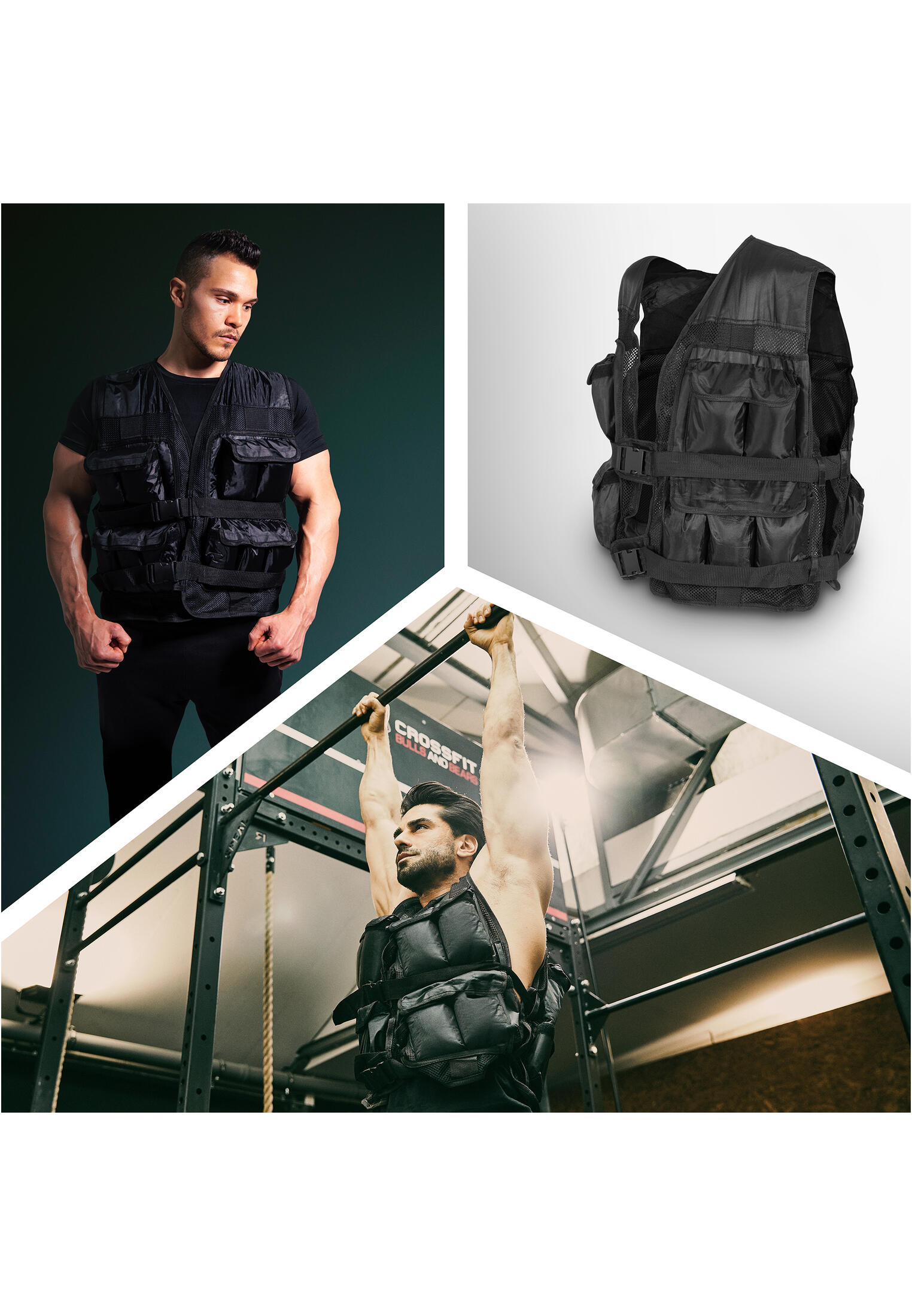 GILET LESTÉ NOIR DE 10 KG| MUSCULATION | PLUSIEURS TAILLES AU CHOIX 3/7