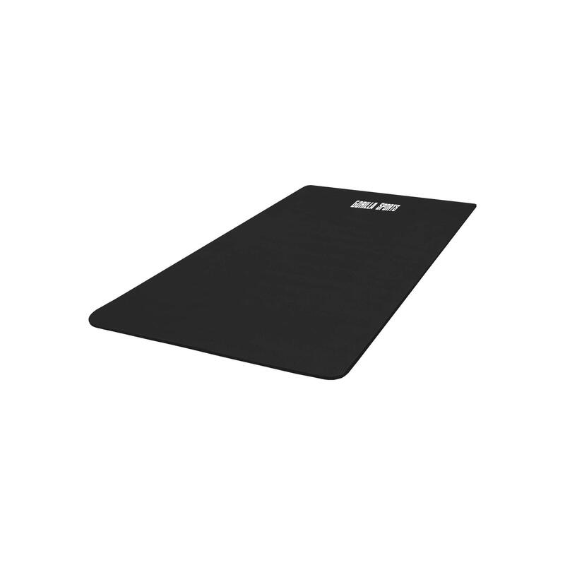 Esterilla Yoga Pilates Gorilla Sports Negro 190cm x 100cm x1,5Cm