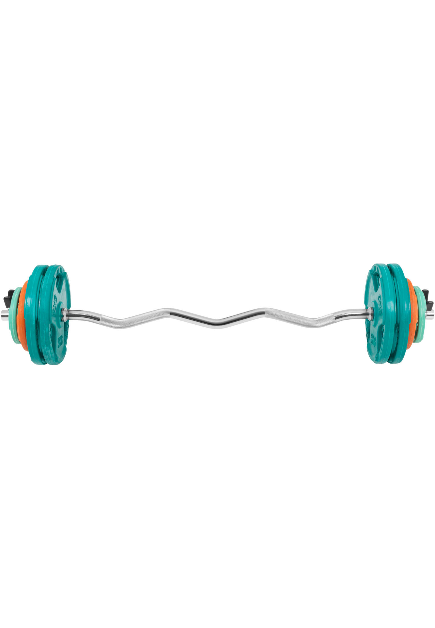 KIT 35KG AVEC POIDS EN CAOUTCHOUC GRIP ET BARRE CURL | DIAMETRE 30/31MM | MUSCUL 7/7