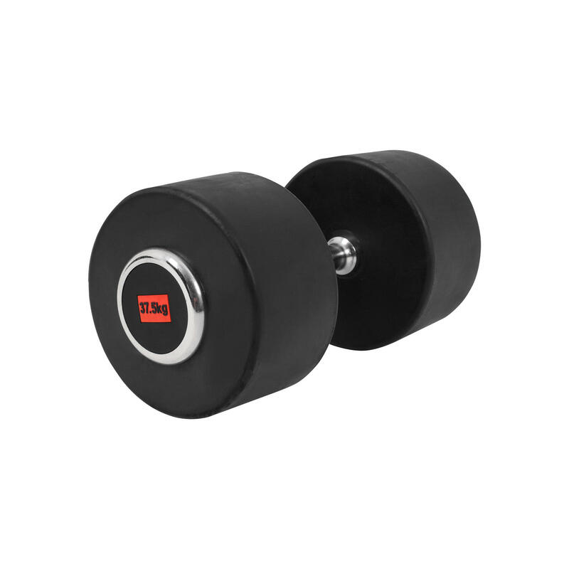 Dumbell - Vaste Halter - Gietijzer met Rubber coating -37,5 kg