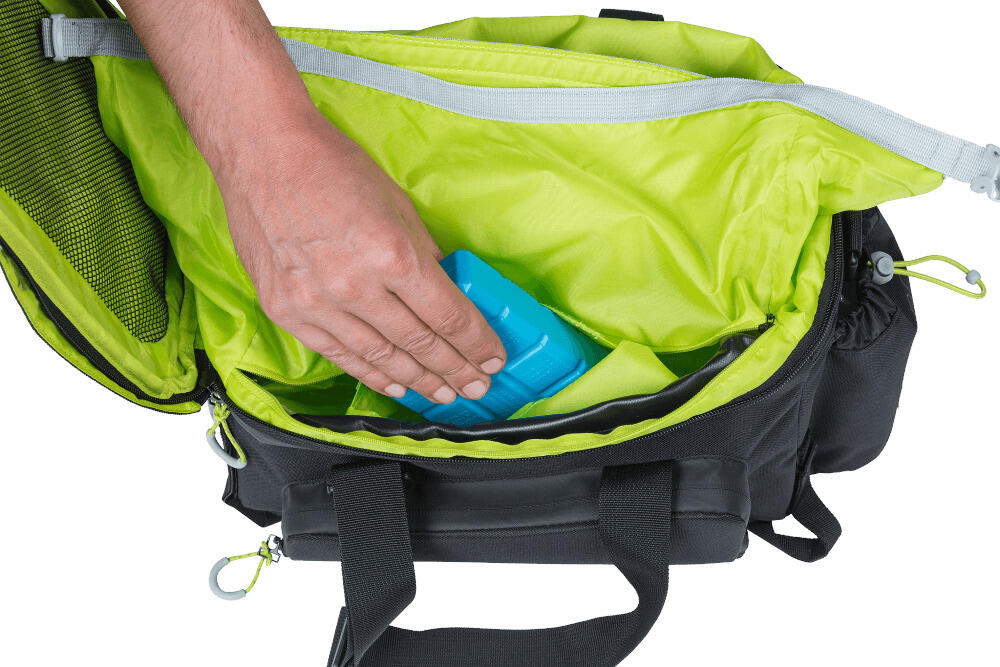 Basil Gepäckträgertasche Miles XL Pro schwarz lime, 31x23x20cm, 9-36ltr 6/7