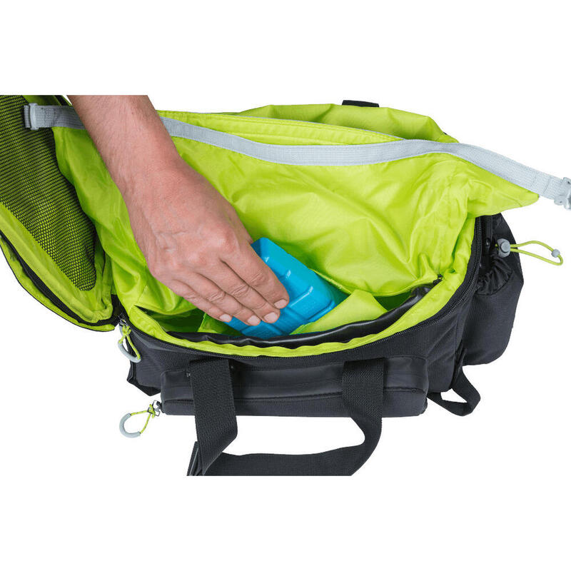 BASIL Bagagedraagtas Miles XL Pro, zwart lime