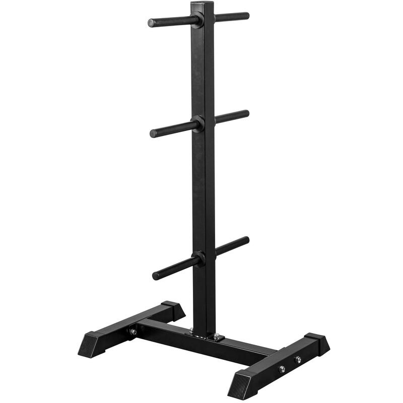 RACK DE RANGEMENT POUR POIDS DISQUES 30/31 MM | MUSCULATION | COULEUR NOIR OU BL