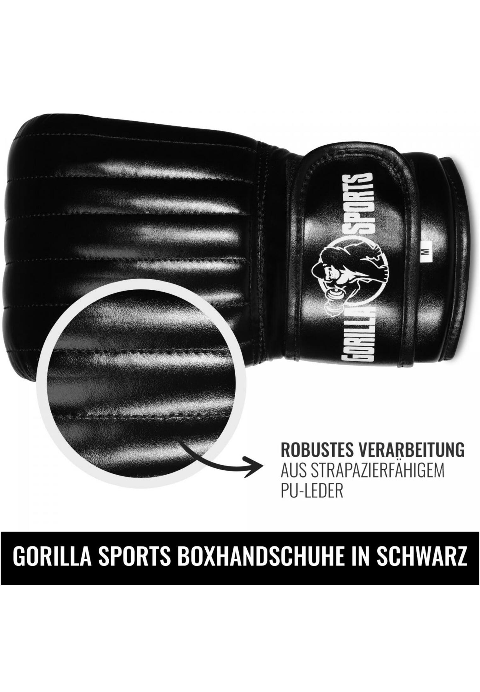 Rękawice bokserskie bez kciuka Gorilla Sports 6/7
