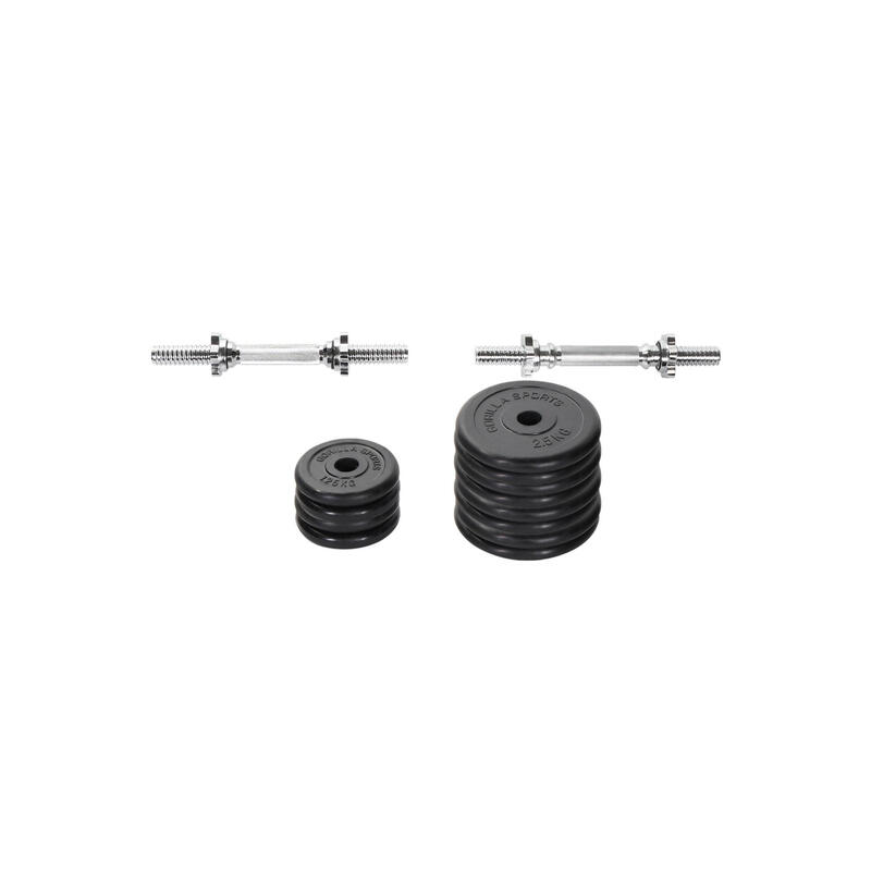 Dumbellset - Halterset - Rubber - 30 kg