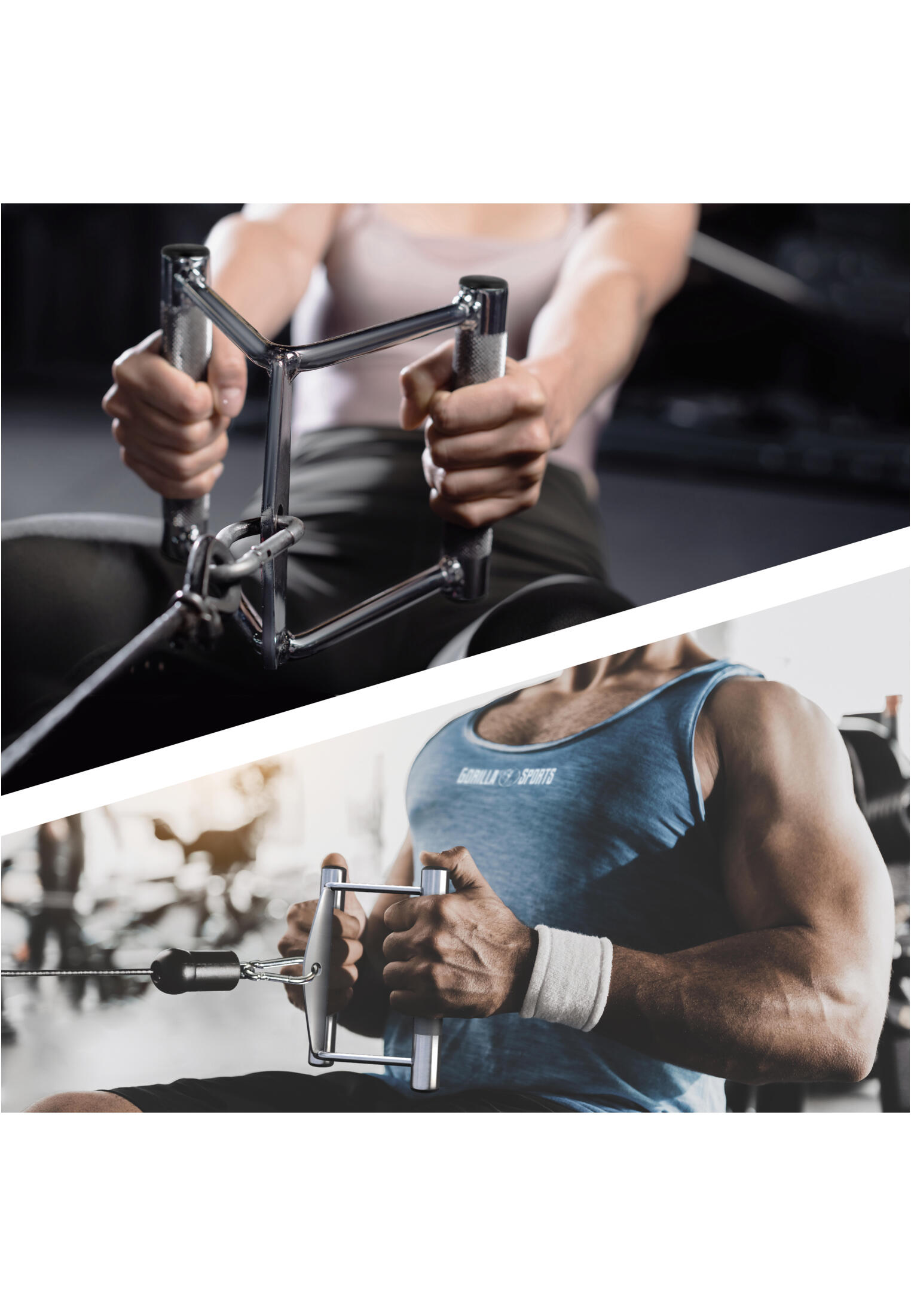 TRIANGLE DE TRACTION AVEC POIGNÉE RENFORCÉE | ACCESSOIRE MUSCULATION 7/7