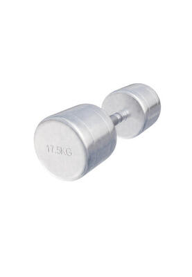 Dumbell 17,5 kg - halter - vaste dumbbell - chroom
