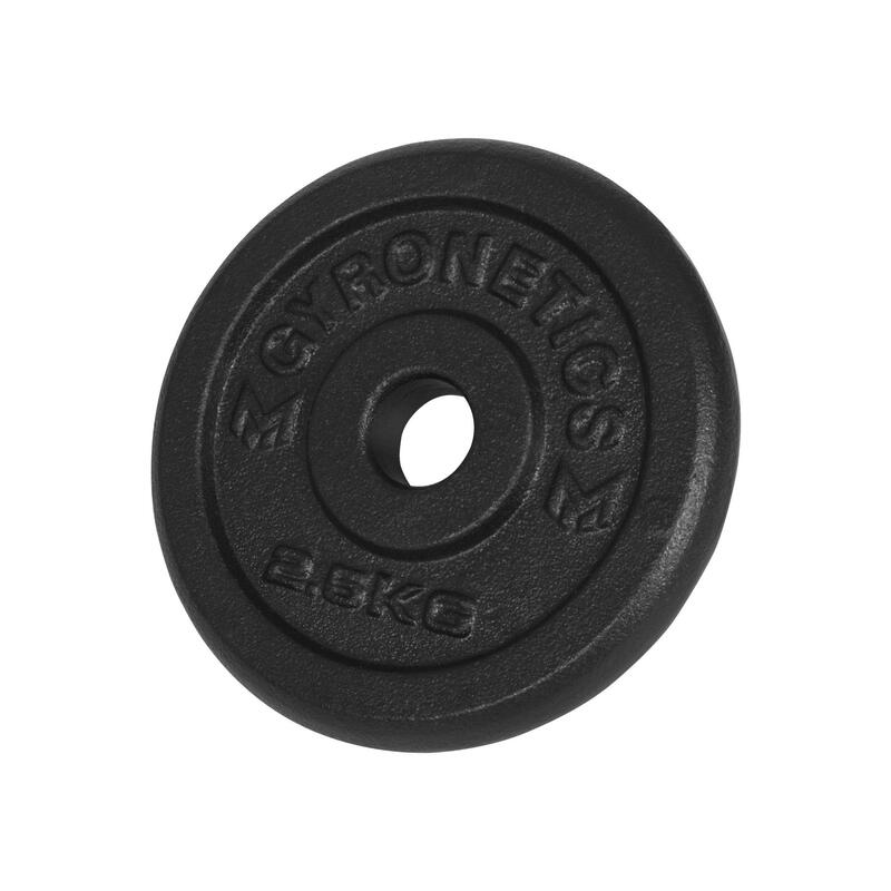 KIT D'HALTÈRES COURT 20KG AVEC DISQUES EN FONTE | MUSCULATION | 25MM 3