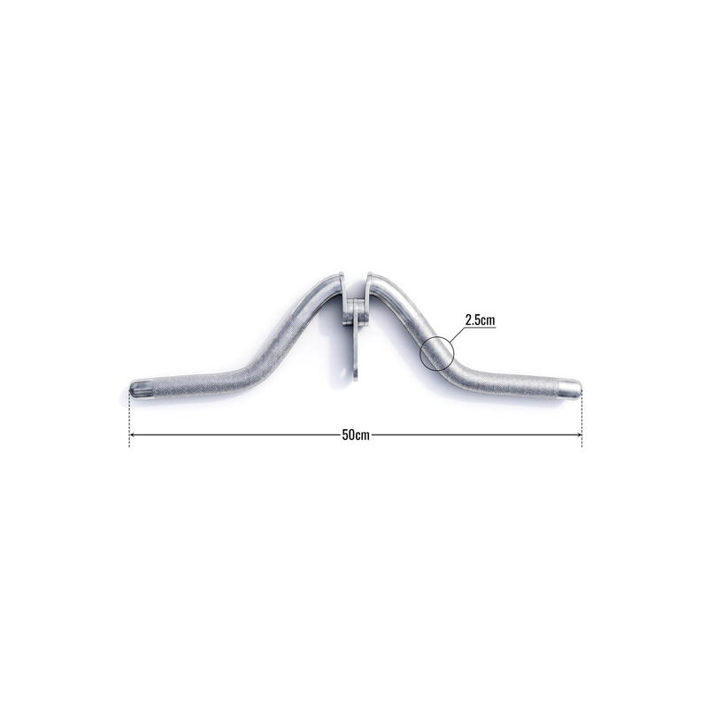 Mâner curl pentru triceps pivotant cromat