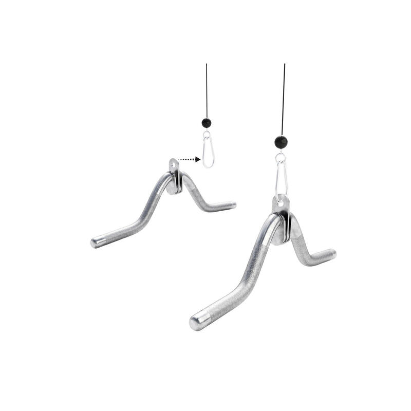 Mâner curl pentru triceps pivotant cromat