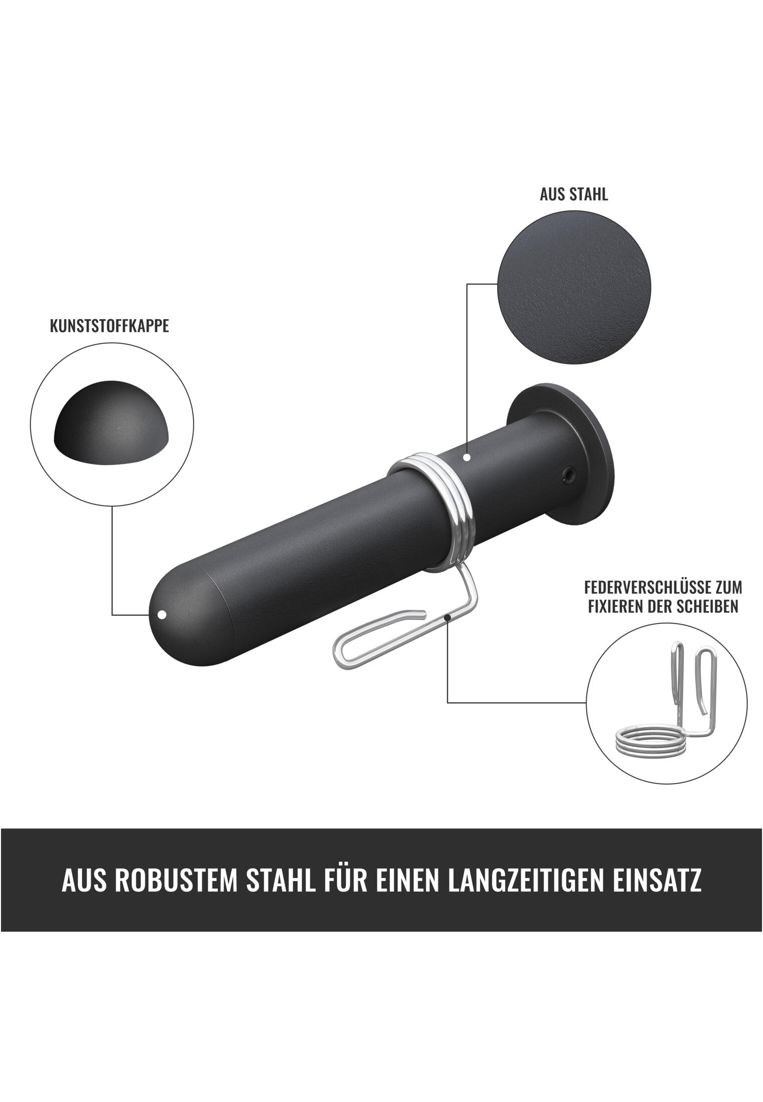 ADAPTATEUR 50 MM OLYMPIQUE POUR BARRE DIAMETRE 30 MM | ACCESSOIRE MUSCULATION 7/7