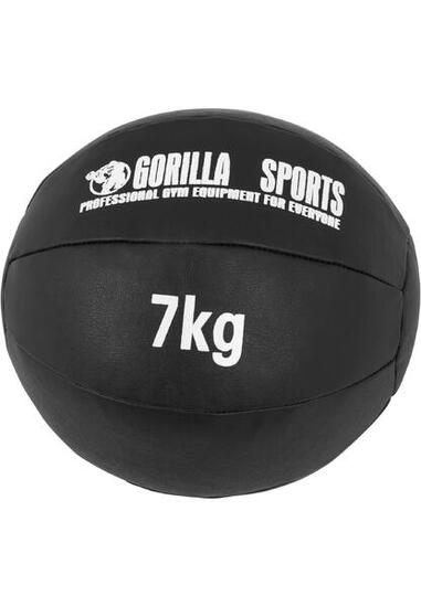 Medizinball aus Leder in Schwarz 1 - 10 kg