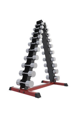 Dumbell rek met 110 kg chrome halters - opslag rack met 20 gewichten