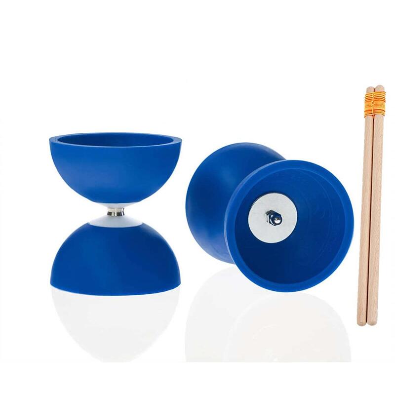Diabolo Astro Play ø 100 – Blauw - 160 g + houten stokken voor kinderen