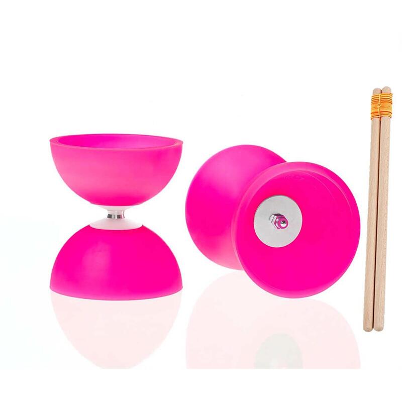 Diabolo Astro Play ø 100 – Roze - 160 g + houten stokken voor kinderen