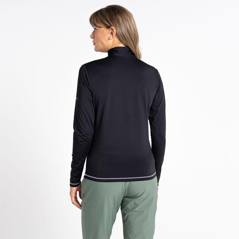 Lowline II Stretch Fitness-Midlayer für Damen - Schwarz