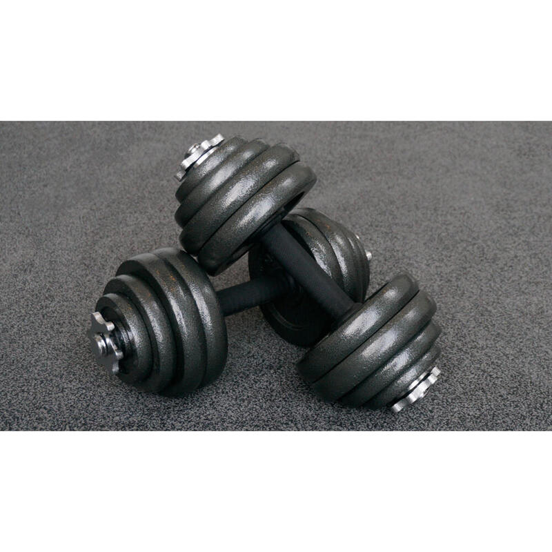 halteres de musculação 30kg (conjunto de 2 x 15kg)