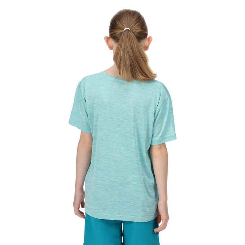 Fingal Edition Kurzärmeliges Walkingshirt für Kinder - Blassgrün