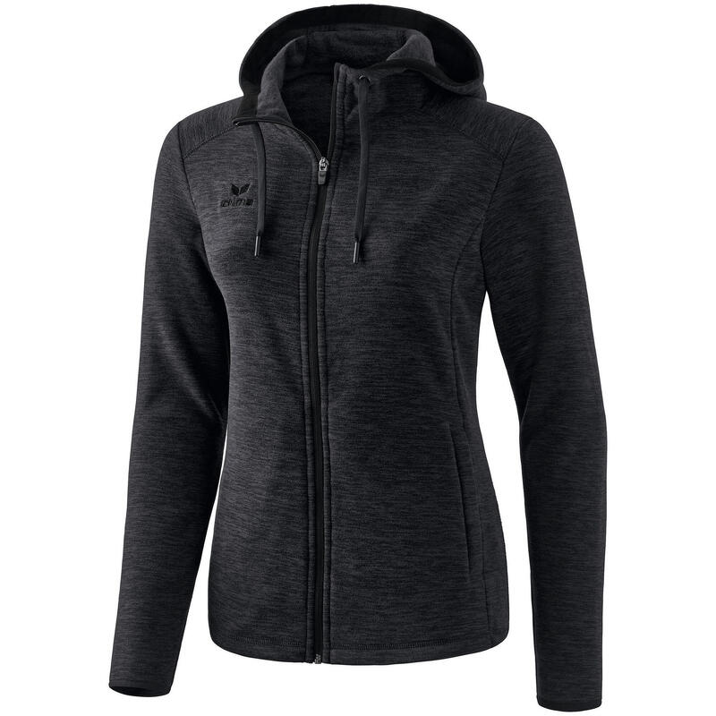 Jachetă fleece din lână Erima, neagră, mărimea 46