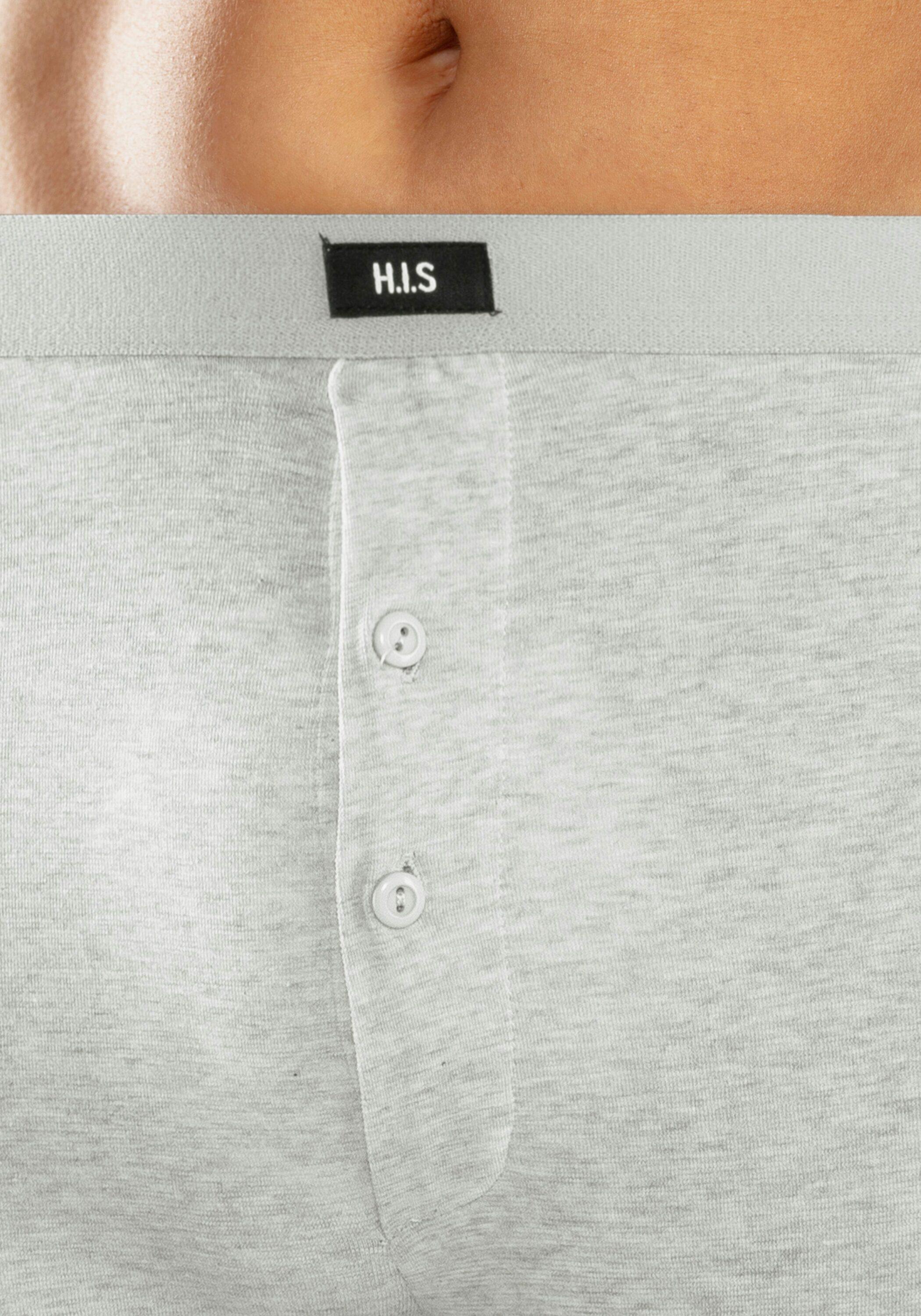 Herren H.I.S Lange Unterhosen (2 Stück) mit Bündchen am Bein 6/7
