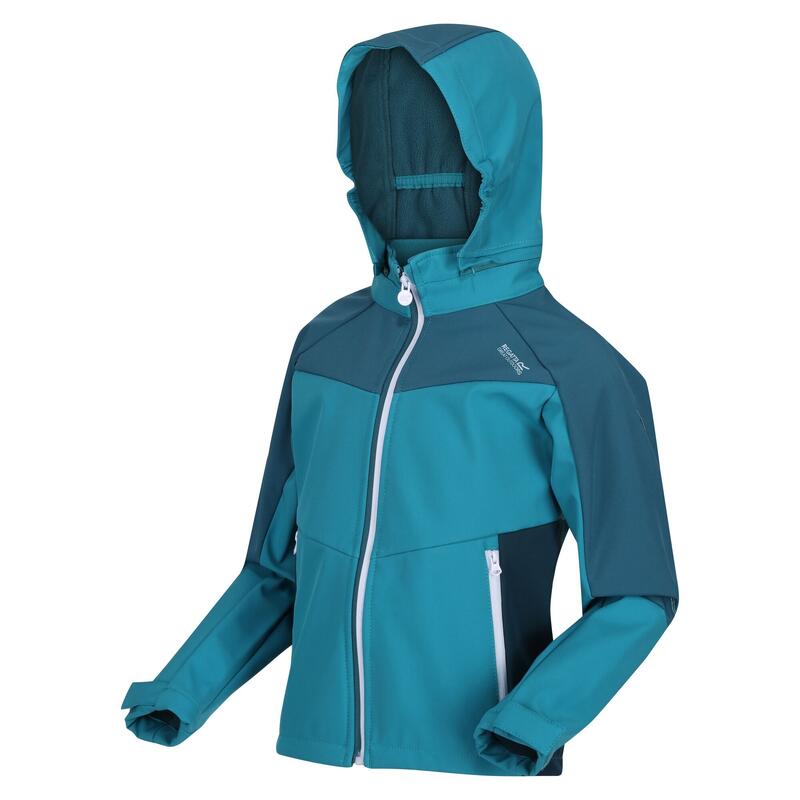 Chaqueta de senderismo Softshell EASTCOTT II Niño 2 - 6 años. Verde