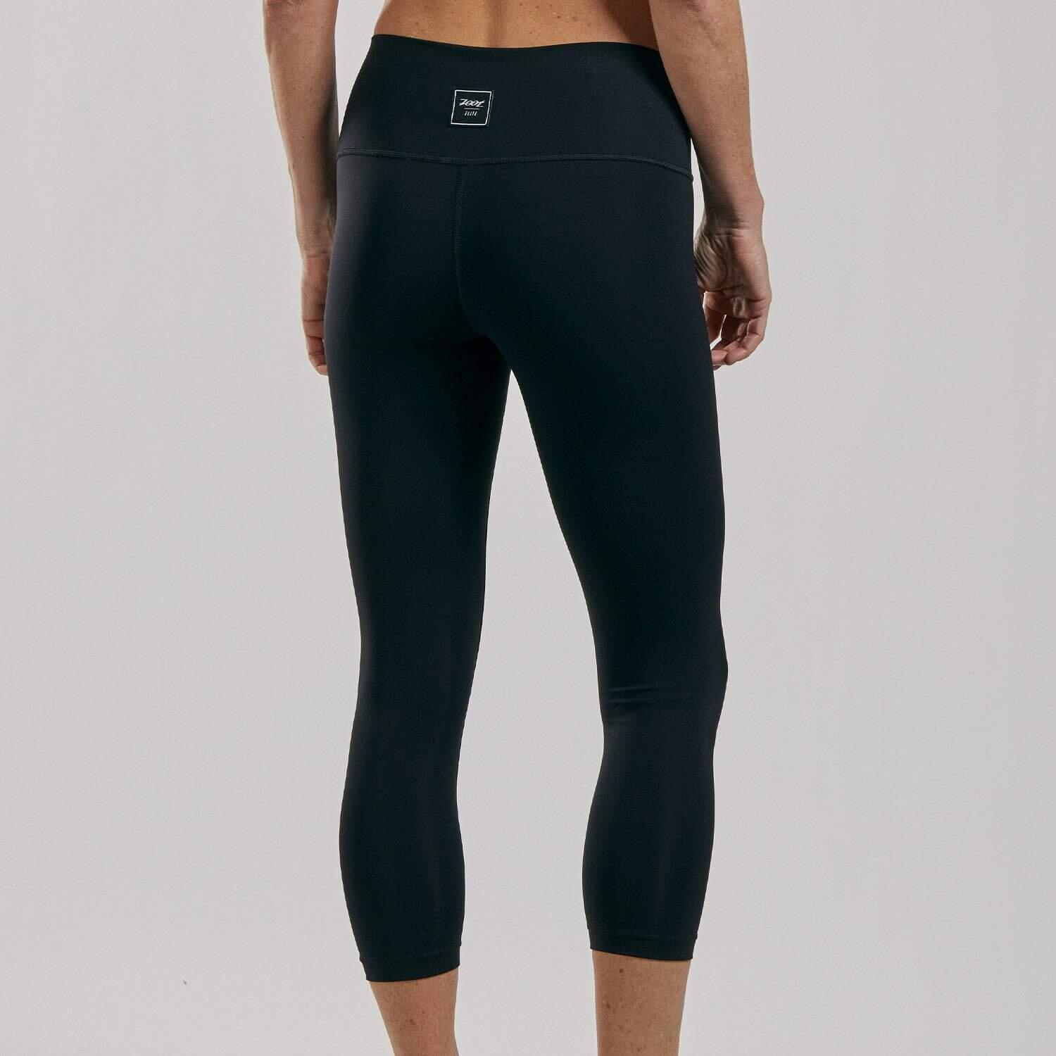 ZOOT Pantalones de running Capri para mujer - Elite M, BLACK, BLACK, M (Z200- 7/7