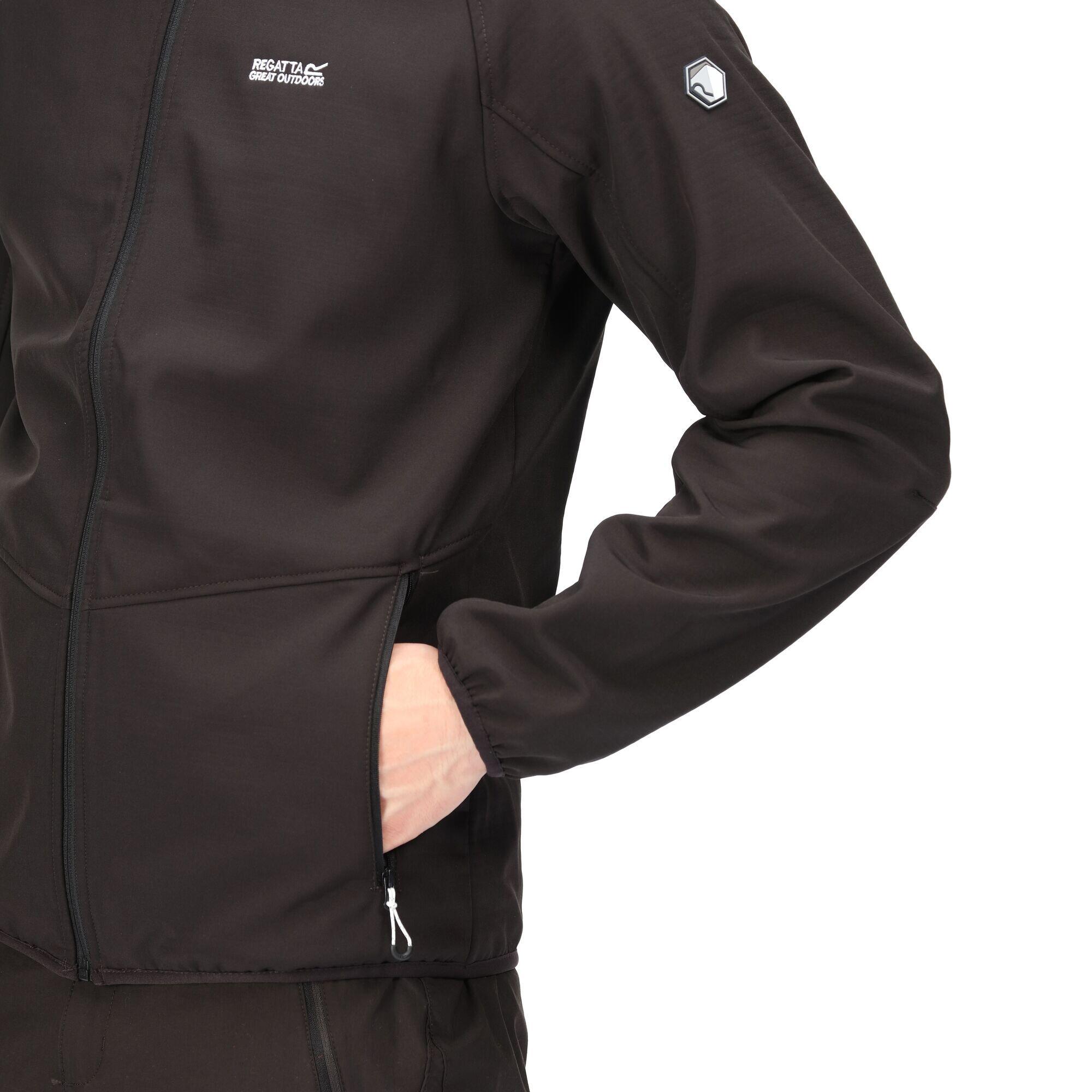 Stretch-Softshelljacke Arec III Wandern/Outdoor/Trekking Herren Black 6/7