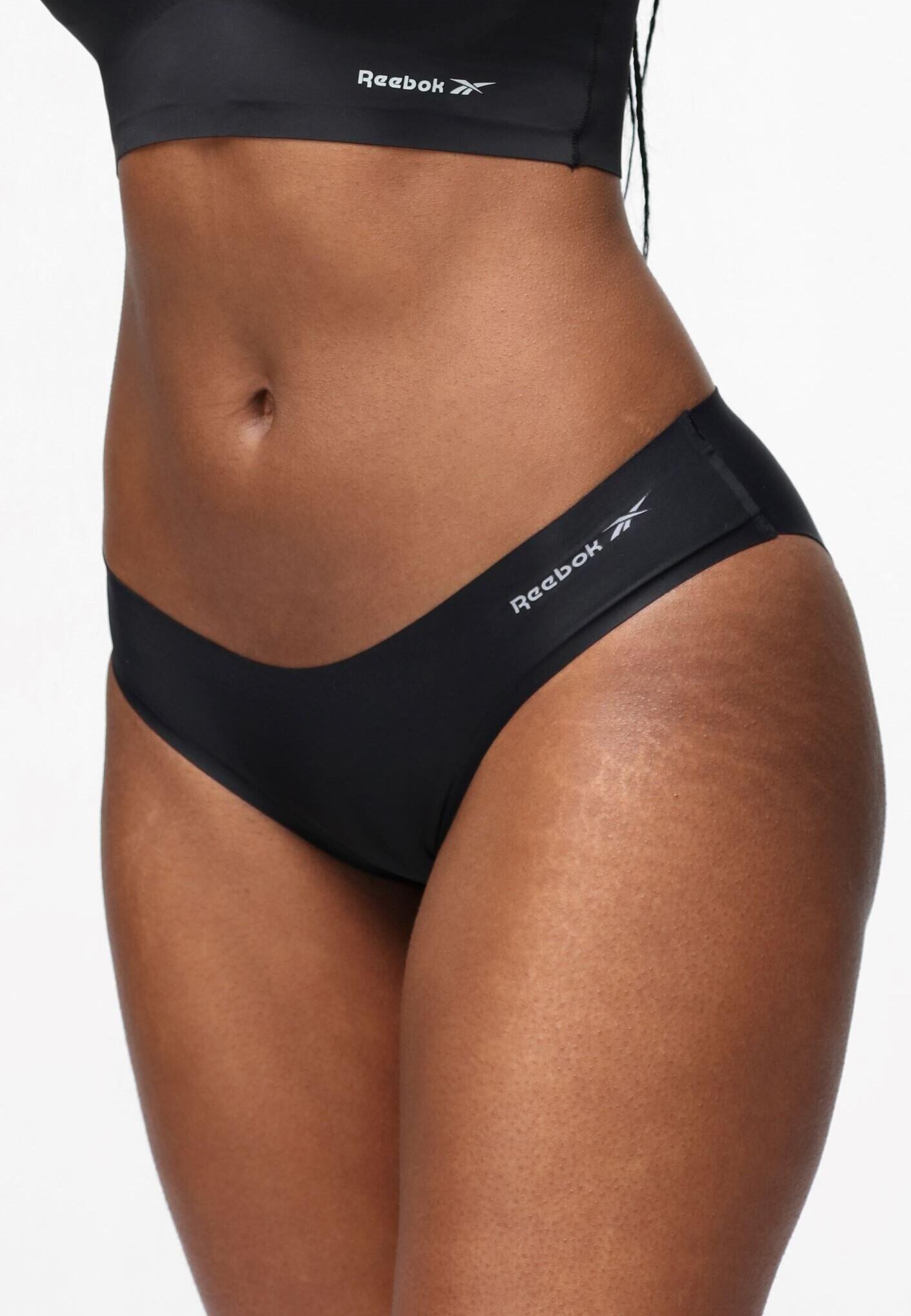 Womens Reebok Suki Bonded Briefs Black/White/Grey REEBOK Decathlon