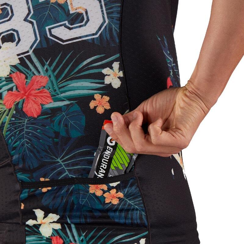 Maillot Triatlon Manga corta Hombre ZOOT AERO 83 Negro Estampado 6/6