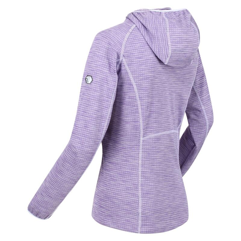 Yonder Sweat de randonnée zippé à capuche pour femme - Violet