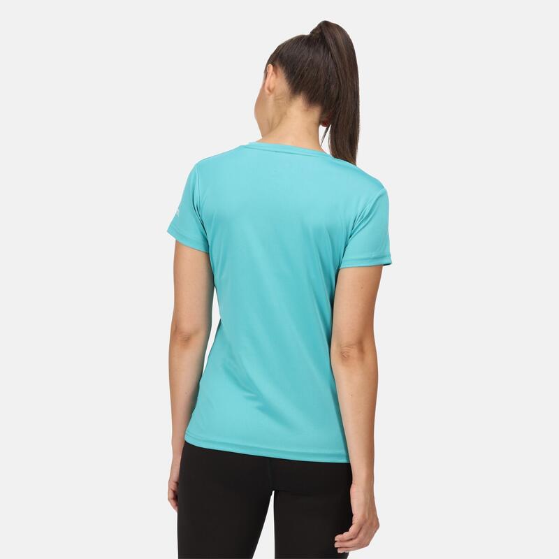 Fingal VI Fitness-T-shirt voor dames - Vaalgroen