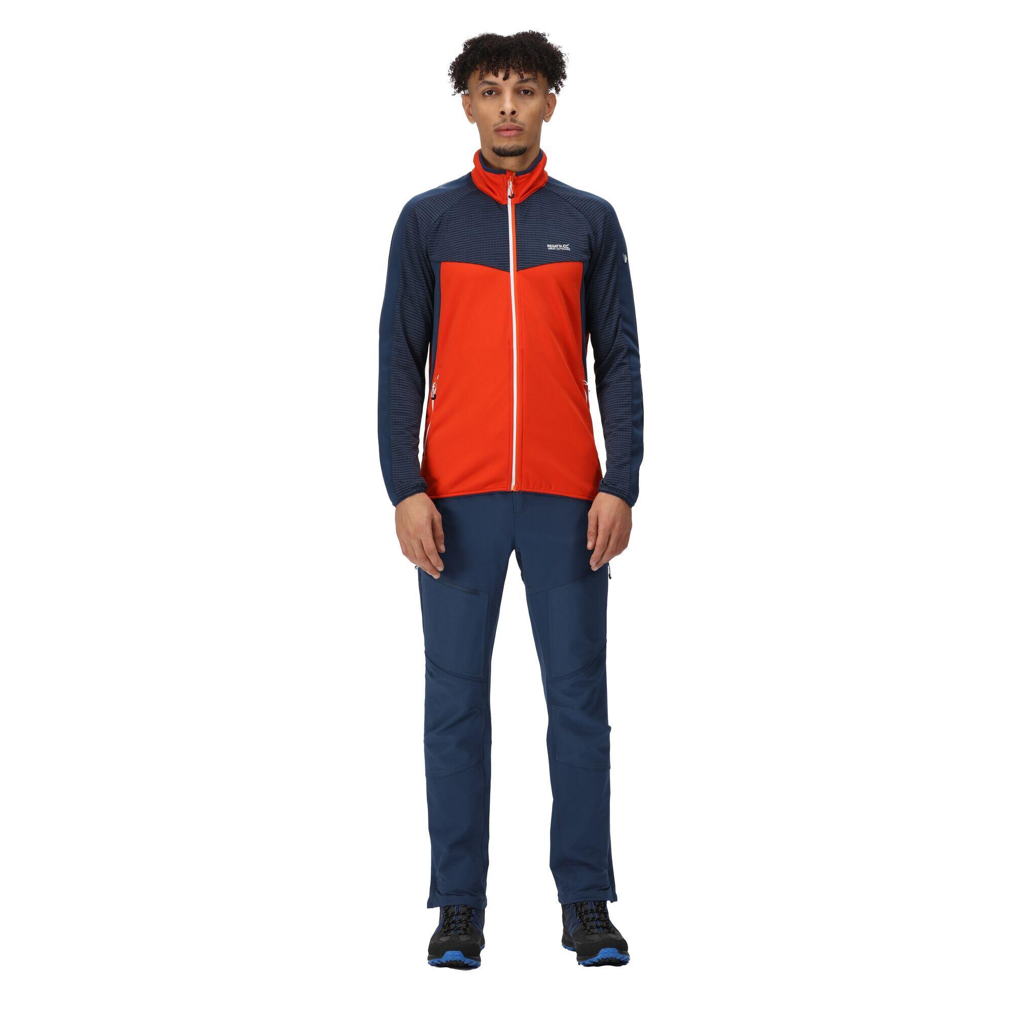 Sweat Homme Regatta Men Yare Vi Extol Stretch Softshell Jacket Rusty Orange 7/7