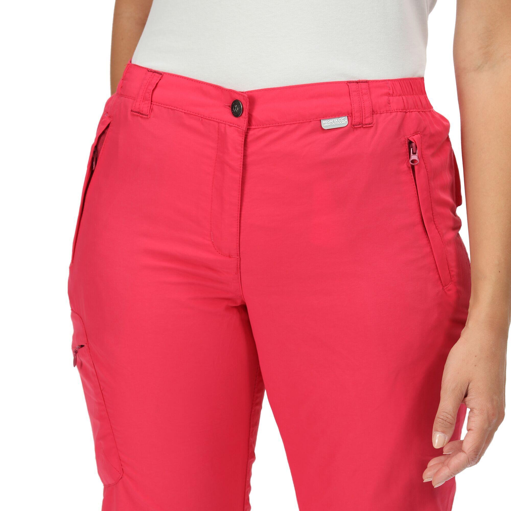 Chaska II Women's Hiking Capris - Rethink Pink 7/7