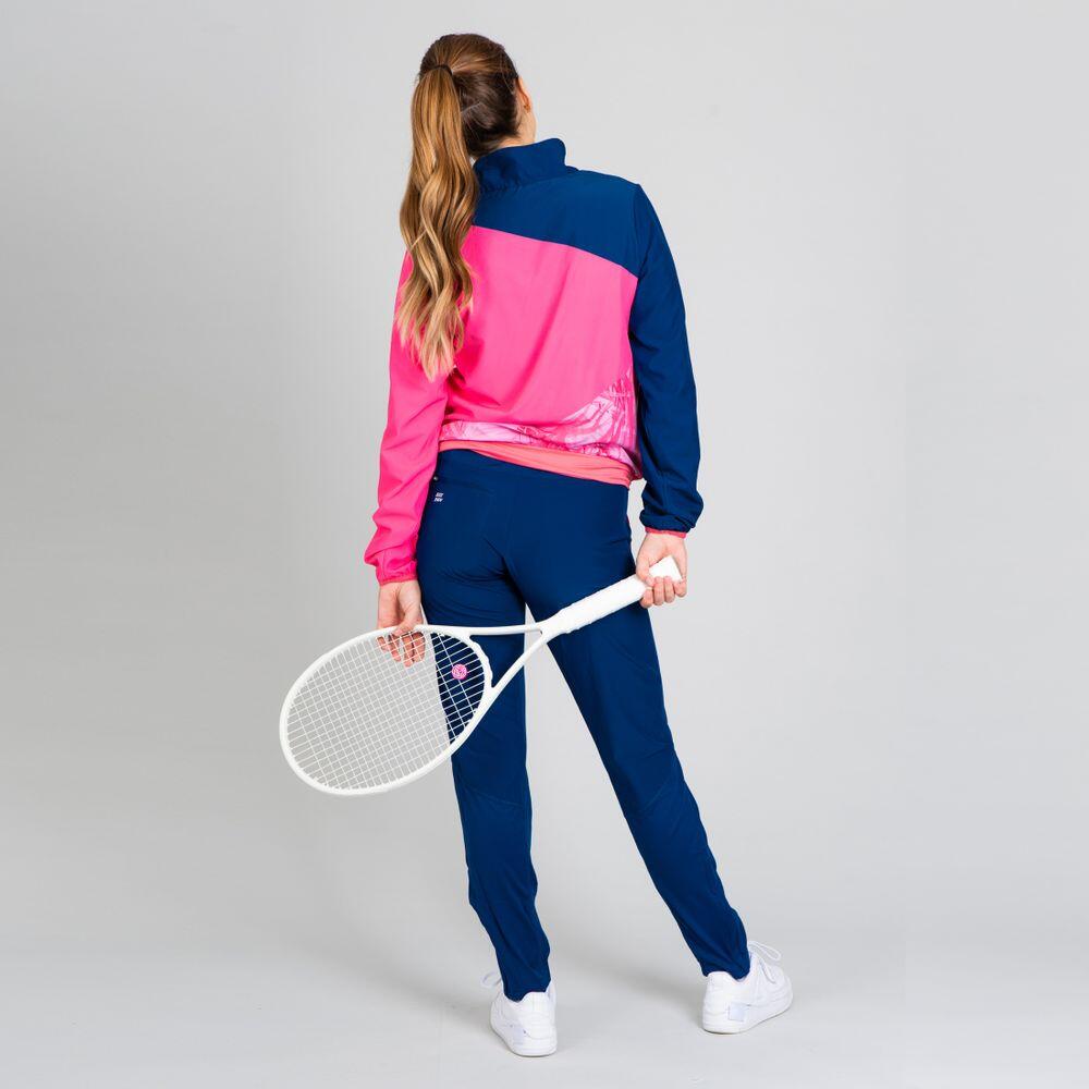 Chaqueta Bidi Badu Gene Azul Oscuro Berry Rosa 4/7