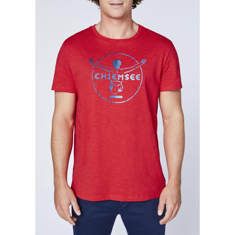 T-Shirt mit gedrucktem Label-Symbol