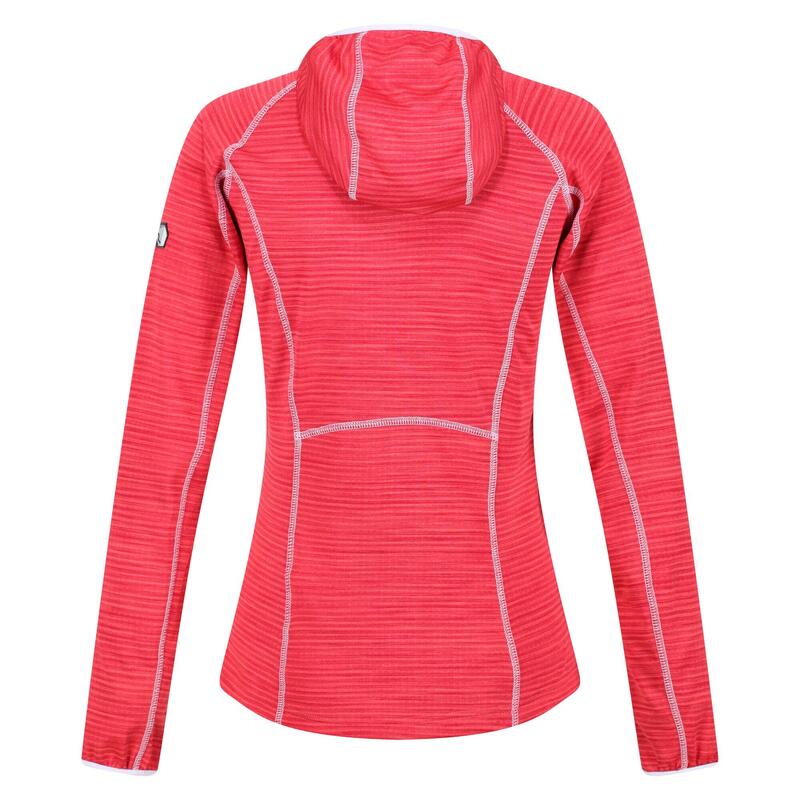 Yonder Sweat de randonnée zippé à capuche pour femme - Rose foncé