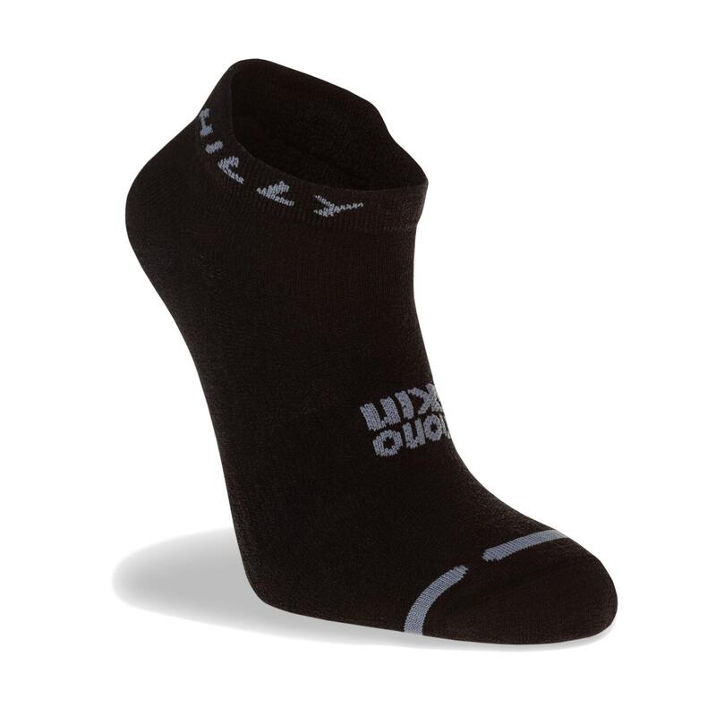 Hilly Active Socklet Zero Cushioning - Zwart/Grijs - Standaard sok