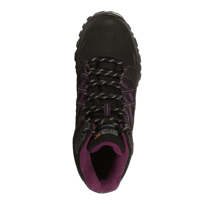 Lady Edgepoint Dames Hiking Wandelschoenen - Zwart / paars