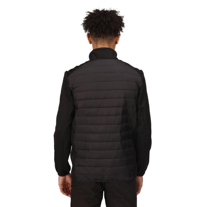 Chaqueta polar Montaña Hombre - REGATTA Clumber III Hybrid - Black