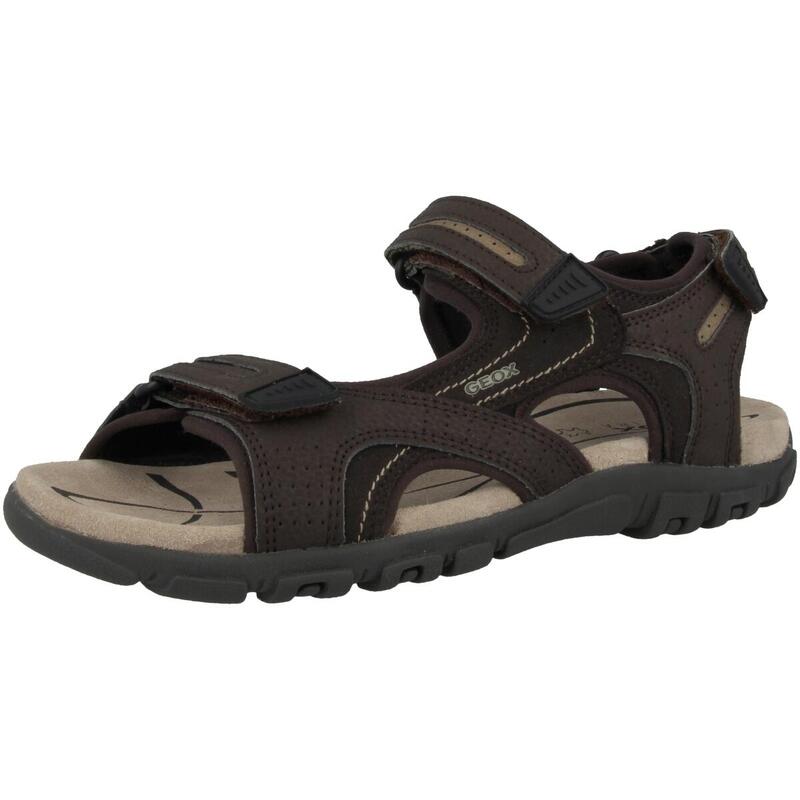 Sandalias Hombre Geox Uomo Sandal Strada Marron