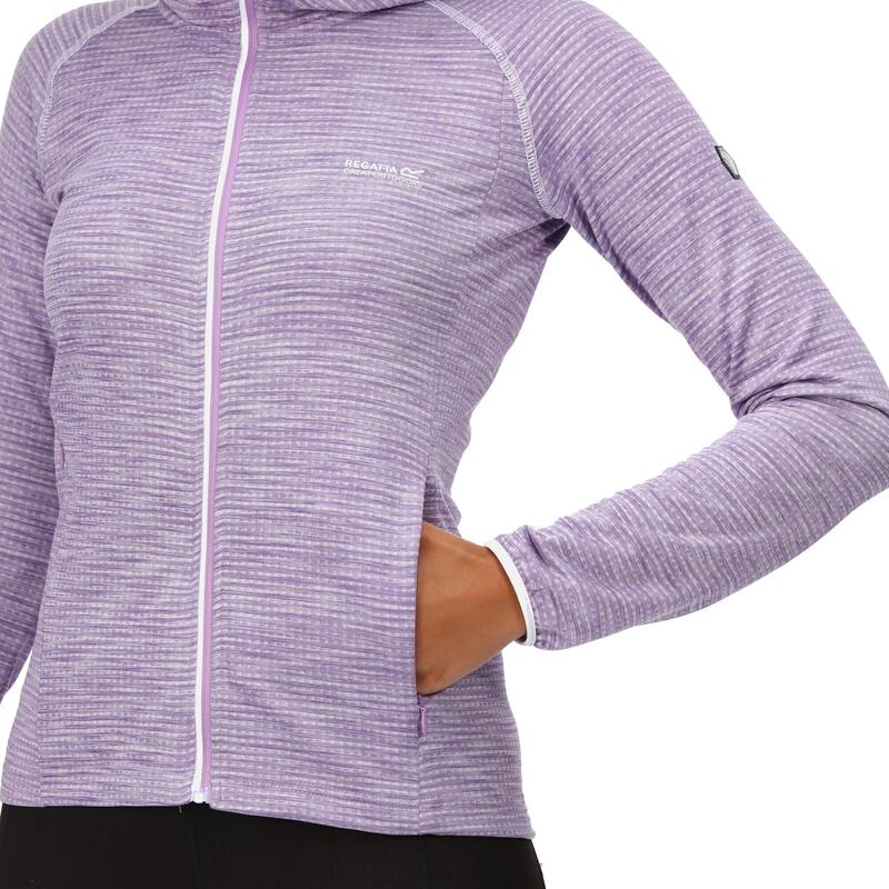 Yonder Sweat de randonnée zippé à capuche pour femme - Violet