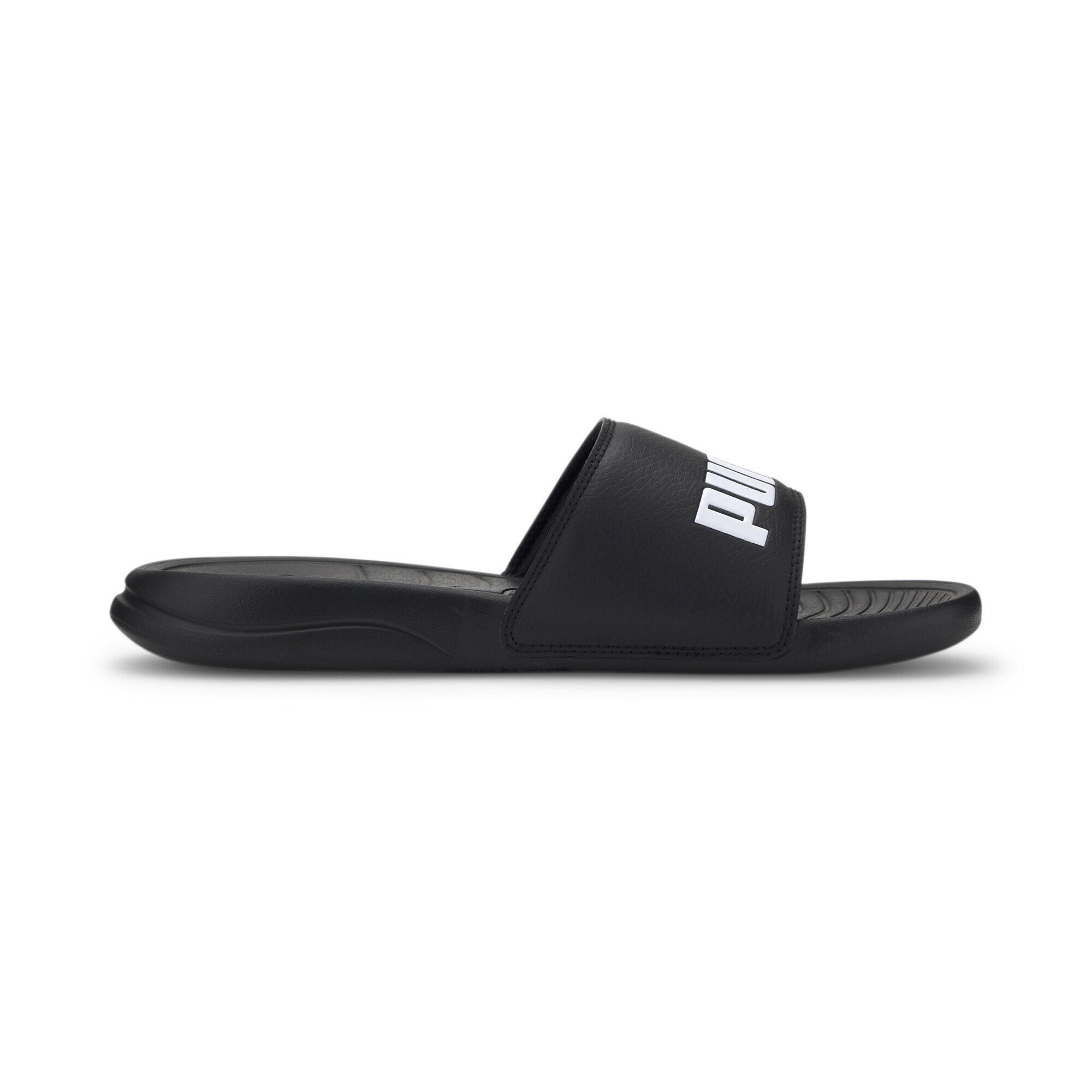 PUMA Unisex Popcat 20 Sandals - Black-Black-White 6/7