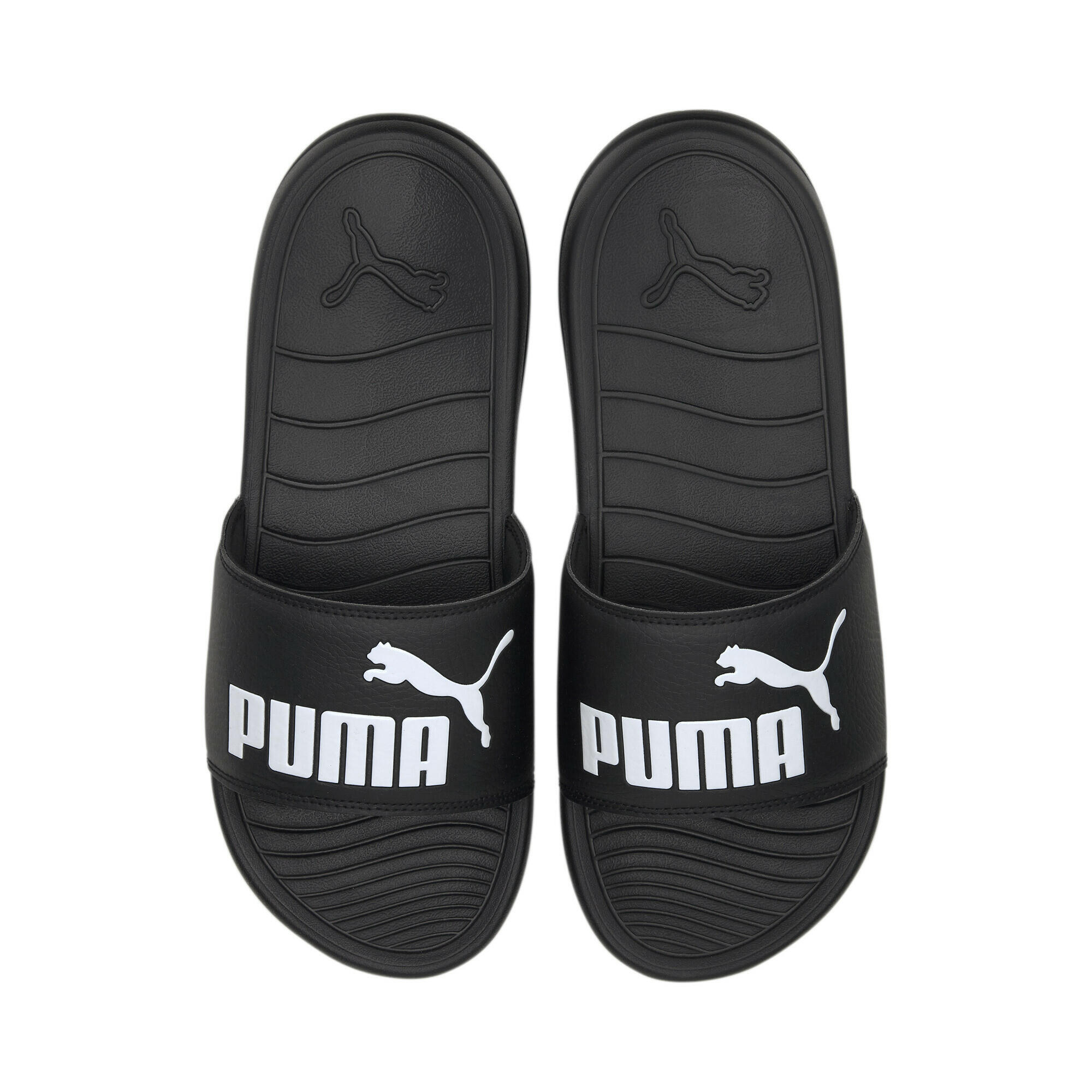 PUMA Unisex Popcat 20 Sandals - Black-Black-White 7/7