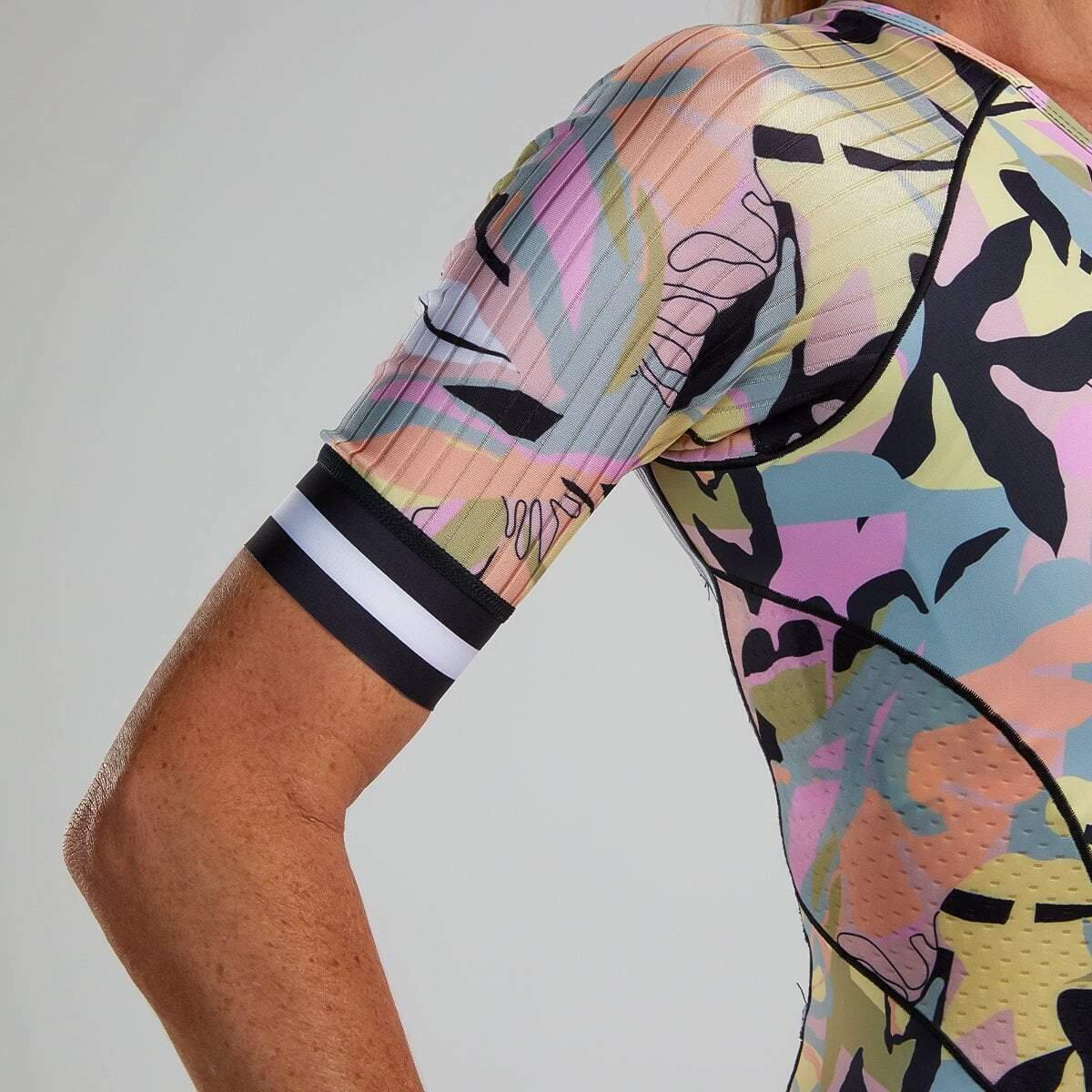 Triathlon-Anzug Damen LTD Triathlon Aero Racesuit mit durchgehendem 7/7